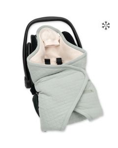 Biside wikkeldeken 0-12m - Pady quilted + teddy