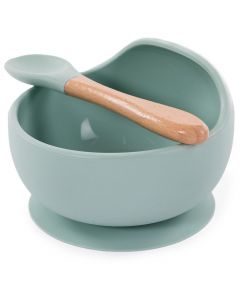 Bordje met zuignap en lepel