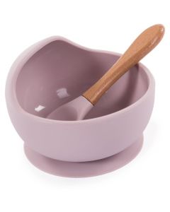 Bordje met zuignap en lepel