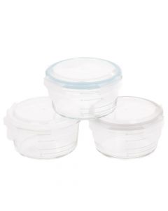Glazen bewaarpotten 3 x 280 ml