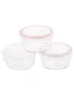 Glazen bewaarpotten 3 x 280 ml