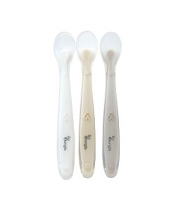 Set van 3 zachte silicone lepels