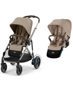 e-Gazelle S kinderwagen + tweede zitje
