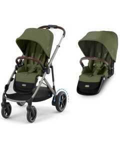 e-Gazelle S kinderwagen + tweede zitje