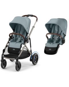 e-Gazelle S kinderwagen + tweede zitje
