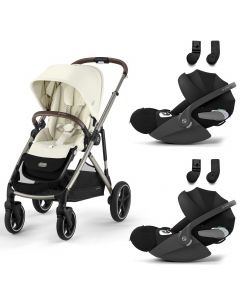Gazelle S 2 kinderwagen + 2 Cloud T i-Size autostoelen