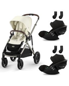 Gazelle S 2 kinderwagen + 2 Cloud G3 i-Size autostoelen