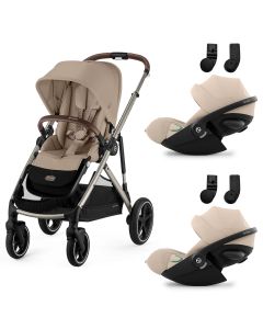 Gazelle S 2 kinderwagen + 2 Cloud G3 i-Size autostoelen