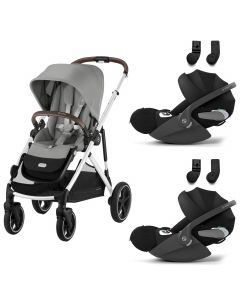 Gazelle S 2 kinderwagen + 2 Cloud T i-Size autostoelen