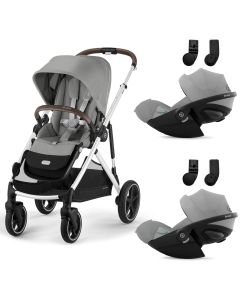 Gazelle S 2 kinderwagen + 2 Cloud G3 i-Size autostoelen