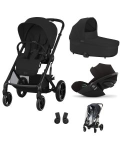 Trio Balios S Lux 3 + S Lux reiswieg + Cloud G i-Size + kinderwagen regenhoes