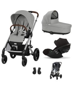 Trio Balios S Lux 3 + S Lux reiswieg + Cloud G i-Size + kinderwagen regenhoes
