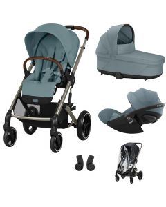 Trio Balios S Lux 3 + S Lux reiswieg + Cloud G i-Size + kinderwagen regenhoes