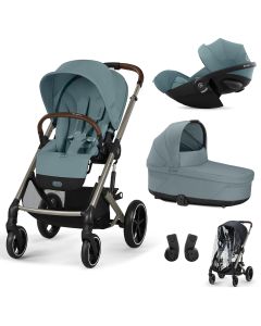 Trio Balios S Lux 3 + S Lux reiswieg + Cloud G3 i-Size + kinderwagen regenhoes