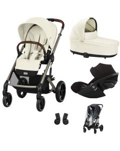 Trio Balios S Lux 3 + S Lux reiswieg + Cloud G i-Size + kinderwagen regenhoes