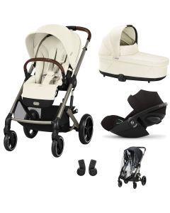 Trio Balios S Lux 3 + S Lux reiswieg + Cloud G i-Size + kinderwagen regenhoes