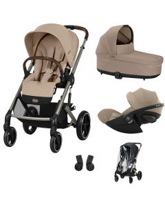 Trio Balios S Lux 3 + S Lux reiswieg + Cloud G i-Size + kinderwagen regenhoes