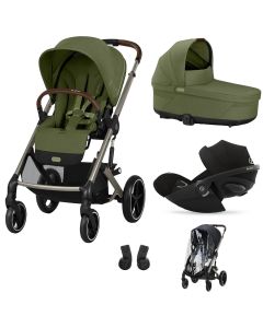 Trio Balios S Lux 3 + S Lux reiswieg + Cloud G i-Size + kinderwagen regenhoes