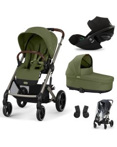 Trio Balios S Lux 3 + S Lux reiswieg + Cloud G3 i-Size + kinderwagen regenhoes