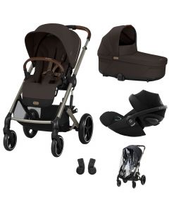 Trio Balios S Lux 3 + S Lux reiswieg + Cloud G i-Size + kinderwagen regenhoes