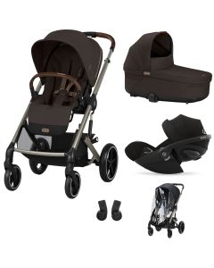 Trio Balios S Lux 3 + S Lux reiswieg + Cloud G i-Size + kinderwagen regenhoes