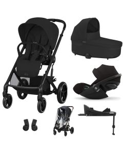 Trio Balios S Lux 3 + S Lux reiswieg + Cloud G + G Base + kinderwagen regenhoes