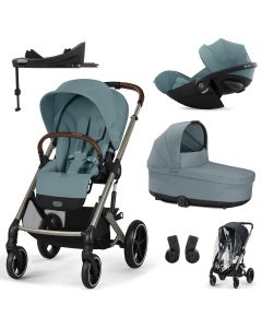 Trio Balios S Lux 3 + S Lux reiswieg + Cloud G3 i-Size + G3 Base + kinderwagen regenhoes