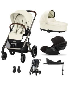 Trio Balios S Lux 3 + S Lux reiswieg + Cloud G + G Base + kinderwagen regenhoes