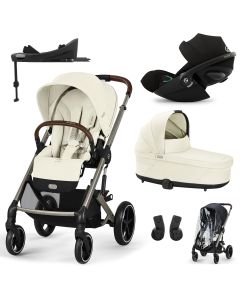 Trio Balios S Lux 3 + S Lux reiswieg + Cloud G3 i-Size + G3 Base + kinderwagen regenhoes