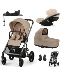 Trio Balios S Lux 3 + S Lux reiswieg + Cloud G3 i-Size + G3 Base + kinderwagen regenhoes