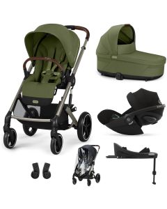 Trio Balios S Lux 3 + S Lux reiswieg + Cloud G + G Base + kinderwagen regenhoes