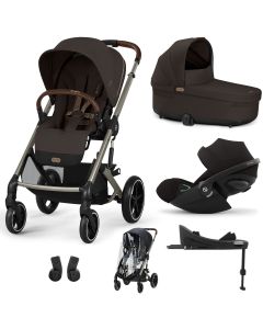 Trio Balios S Lux 3 + S Lux reiswieg + Cloud G + G Base + kinderwagen regenhoes