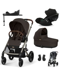 Trio Balios S Lux 3 + S Lux reiswieg + Cloud G3 i-Size + G3 Base + kinderwagen regenhoes