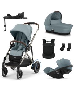 Trio e-Gazelle S + reiswieg + Cloud G i-Size + G Base + Amya draagzak