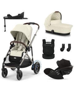 Trio e-Gazelle S + reiswieg + Cloud G i-Size + G Base + Amya draagzak