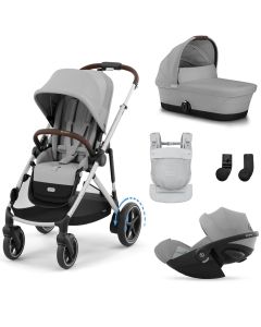 Trio e-Gazelle S + reiswieg + Cloud G i-Size + Amya draagzak
