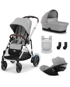 Trio e-Gazelle S + reiswieg + Cloud G3 i-Size + Amya draagzak