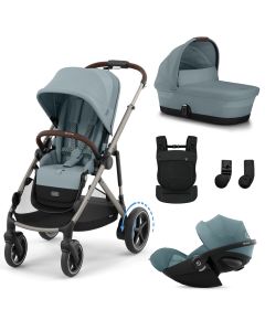 Trio e-Gazelle S + reiswieg + Cloud G3 i-Size + Amya draagzak