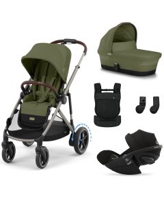 Trio e-Gazelle S + reiswieg + Cloud G i-Size + Amya draagzak