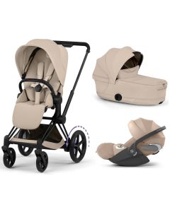 Trio e-Priam 3 + plooibare reiswieg + Cloud T i-Size