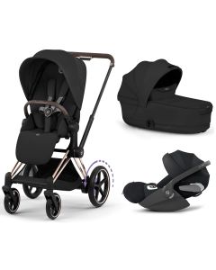 Trio e-Priam 3 + plooibare reiswieg + Cloud T i-Size