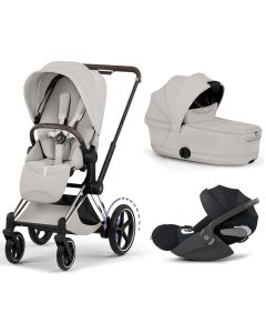 Trio e-Priam 3 + plooibare reiswieg + Cloud T i-Size
