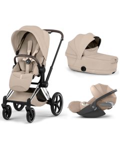 Trio e-Priam 3 + plooibare reiswieg + Cloud T i-Size