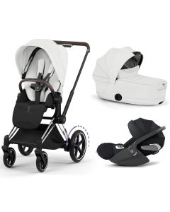 Trio e-Priam 3 + plooibare reiswieg + Cloud T i-Size