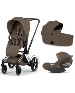 Trio e-Priam 3 + plooibare reiswieg + Cloud T i-Size