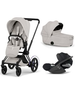 Trio e-Priam 3 + plooibare reiswieg + Cloud T i-Size