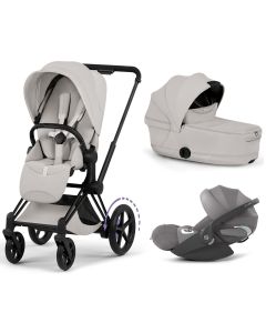 Trio e-Priam 3 + plooibare reiswieg + Cloud T i-Size
