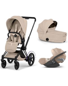 Trio e-Priam 3 + plooibare reiswieg + Cloud T i-Size