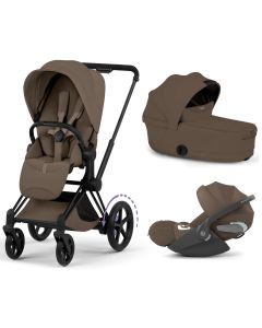 Trio e-Priam 3 + plooibare reiswieg + Cloud T i-Size