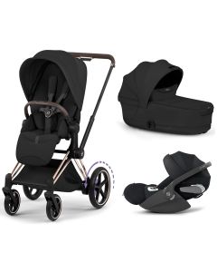 Trio e-Priam 3 + plooibare reiswieg + Cloud T i-Size